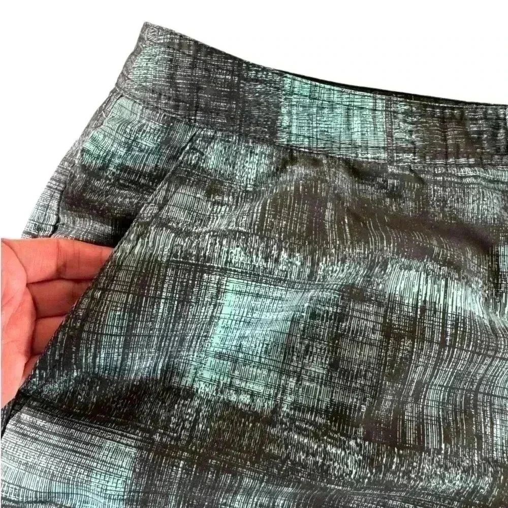 MARC ANTHONY MENS SWIM Trunks SHORTS  SIZE 36 Turquoise Blue Black